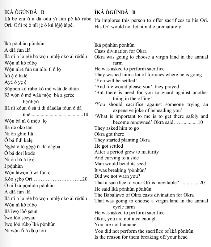 ©kominifa.com | Extract of "Ifá a complete divination"