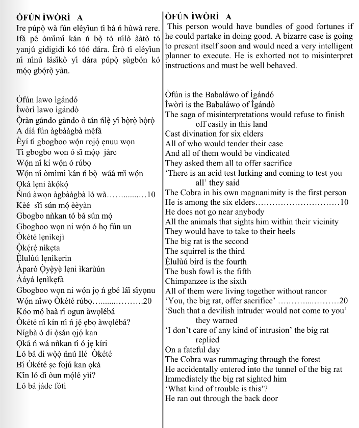 ©kominifa.com | Extract of "Ifá a complete divination"